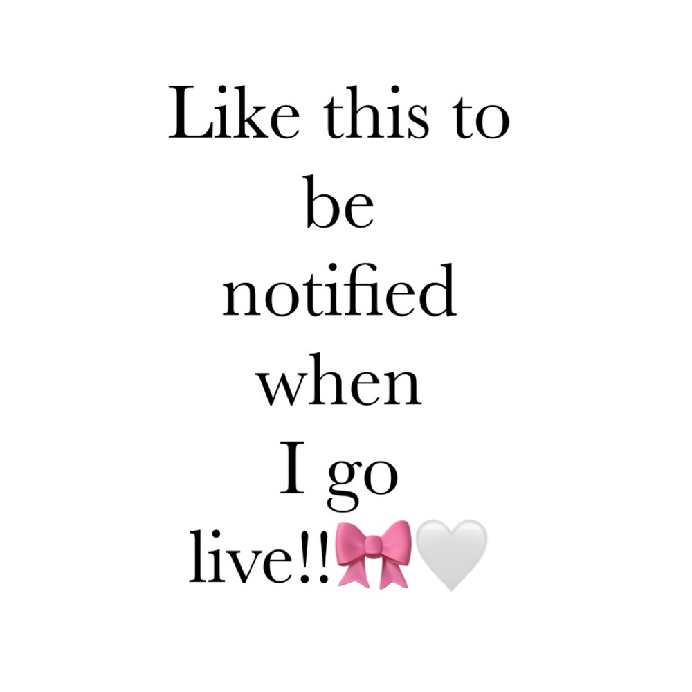Like to be notified when I go Live !